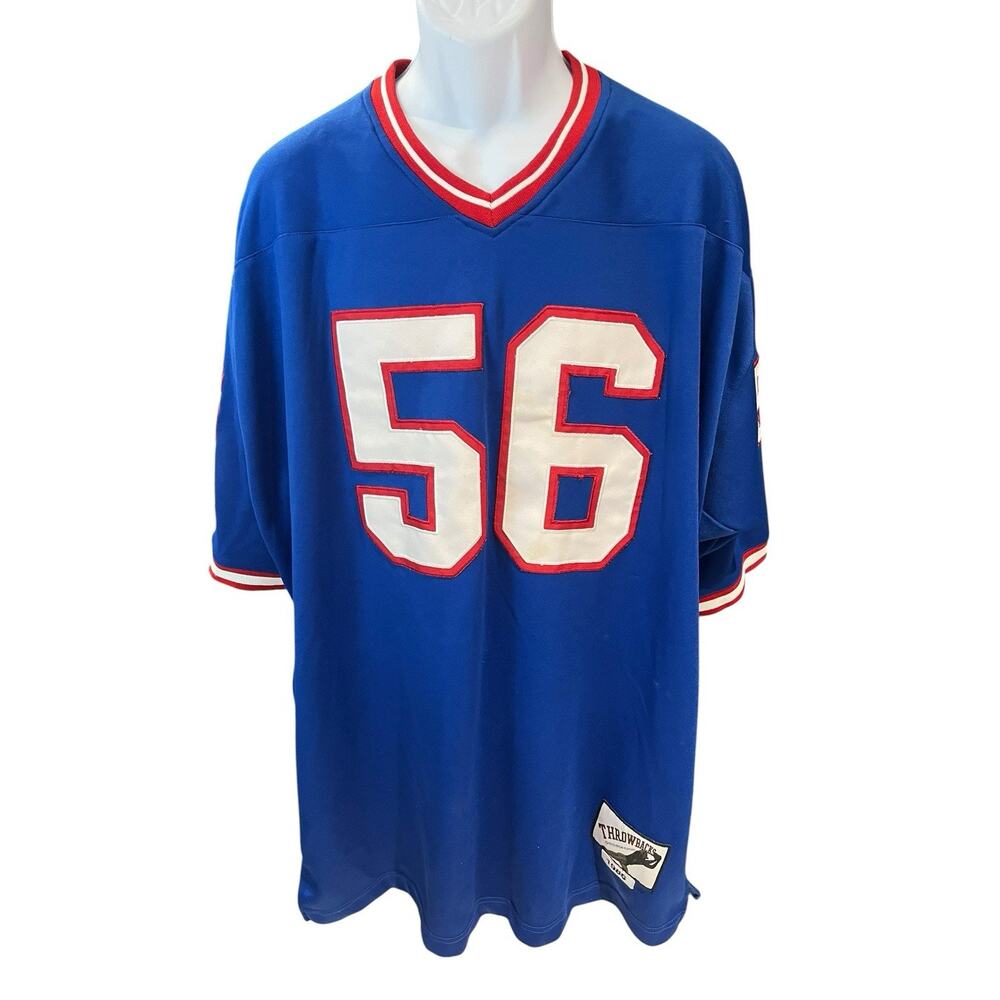 Gridiron edition throwbacks Men's 2XL/52 New York #56 Lawrence Tayler jersey